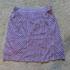 Light pink stripped skirt